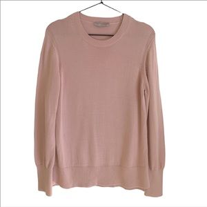 EVERLANE Soft Cotton Crew Pullover Knit Sweater Blush Pink - SZ Large